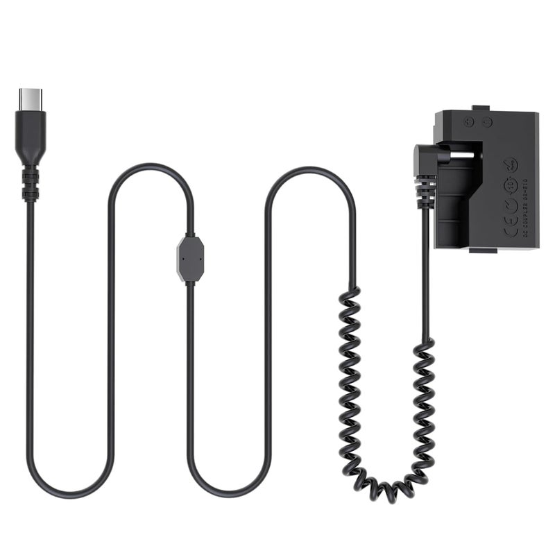 F1TP ACK-E10 LP-E10 EOS Rebel T7 Dummy Battery DR-E10 DC Coupler Kit with USB-C Cable for Canon EOS T7 T6 T5 T3, Kiss X50 X70 X80 X90, EOS 1100D 1200D 1300D 1500D 2000D Digital Camera (LP-E10) - Image 1